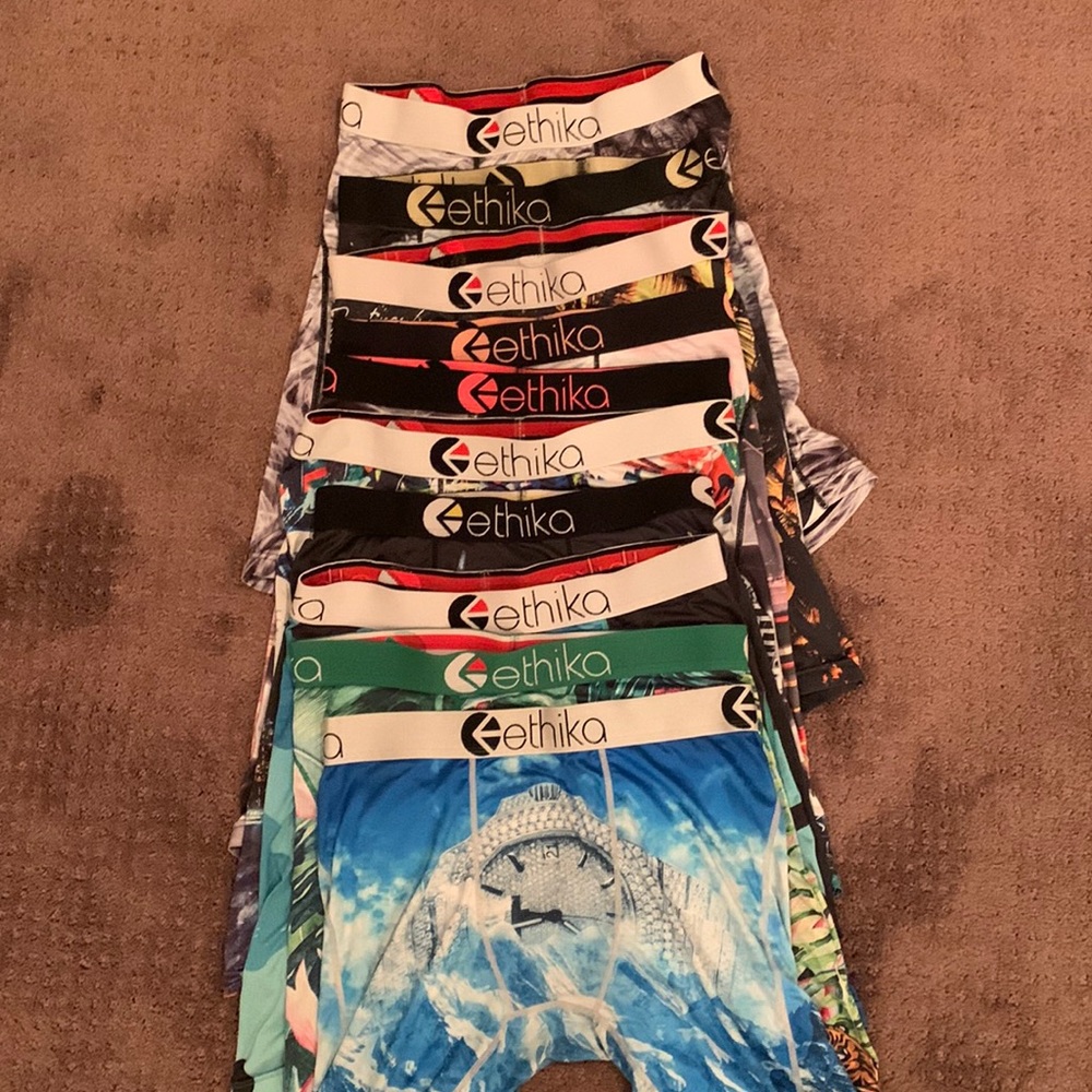 Ethika Underwear lot of 10 Adult Small, Like New Willing to Sell Separately